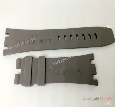 Audemars Piguet Accessories AP Gray Rubber Strap 29mm for Sale